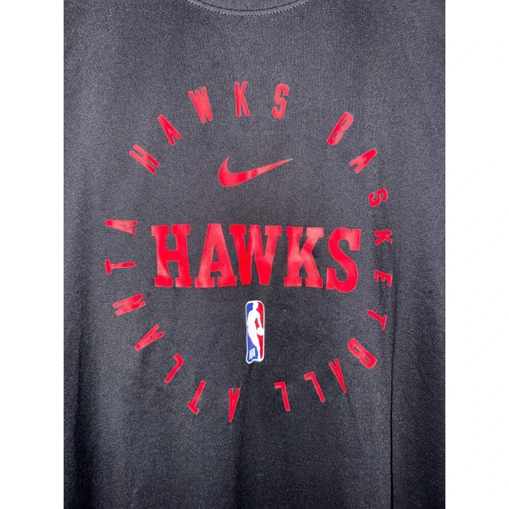 Nike NBA Atlanta Hawks Team Issue Dri-FIT Warmup Tank Top Black Men XLT NEW_3
